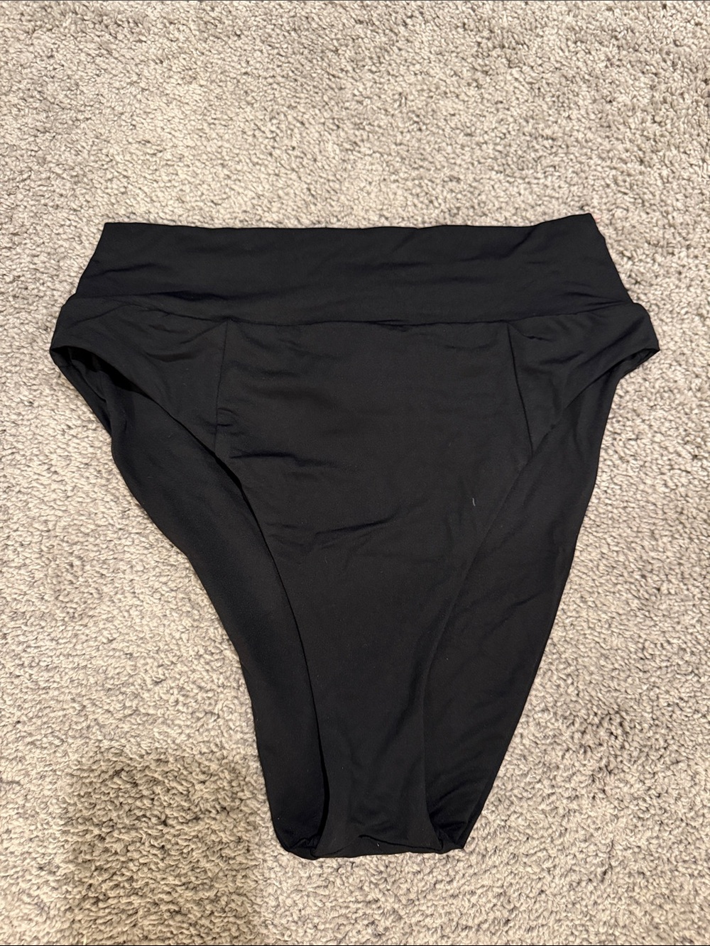 BECCA Black High-Waist French Cut Bikini Bottoms